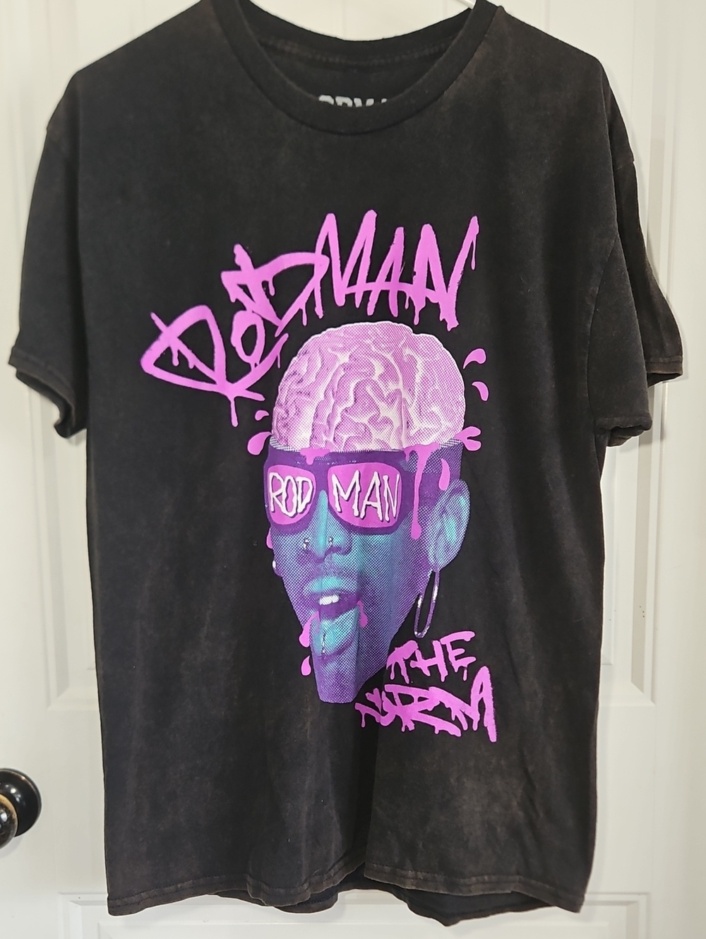 Rodman The Worm Graphic Tee Size M